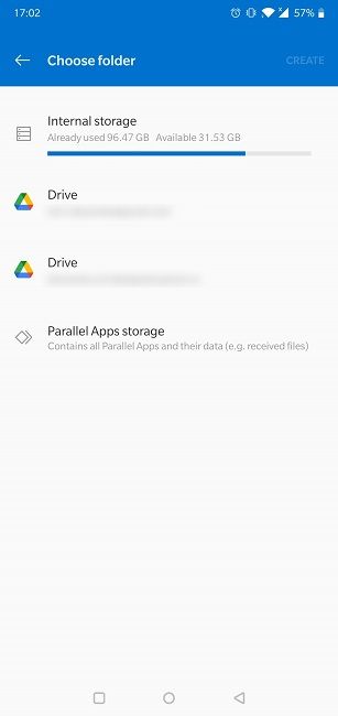 Выбор места сохранения файла экспорта