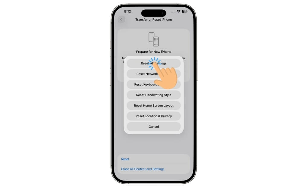 Alle Einstellungen auf dem iPhone zurücksetzen