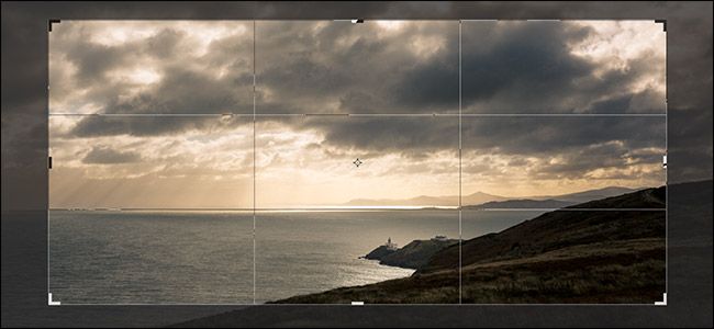 Обрезка и выравнивание в Photoshop
