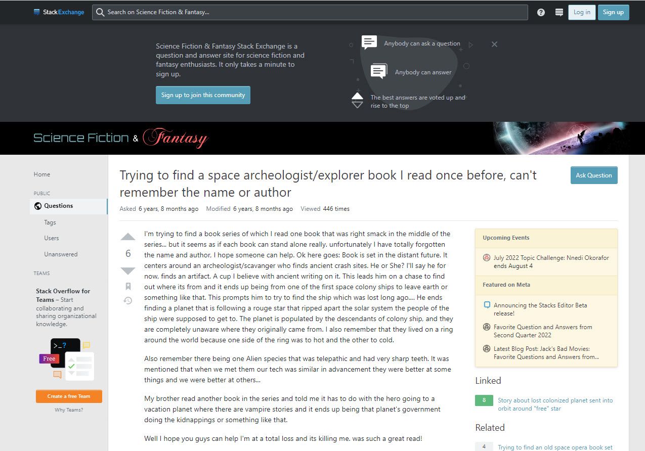 Stack Exchange поиск книги
