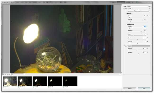 HDR без явного HDR: Photoshop и GIMP