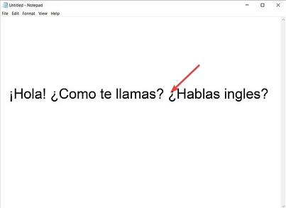 Пример ввода через Alt на Windows