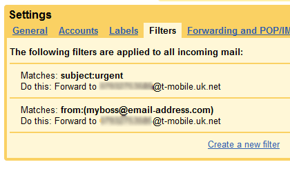 SMS‑уведомления из Gmail