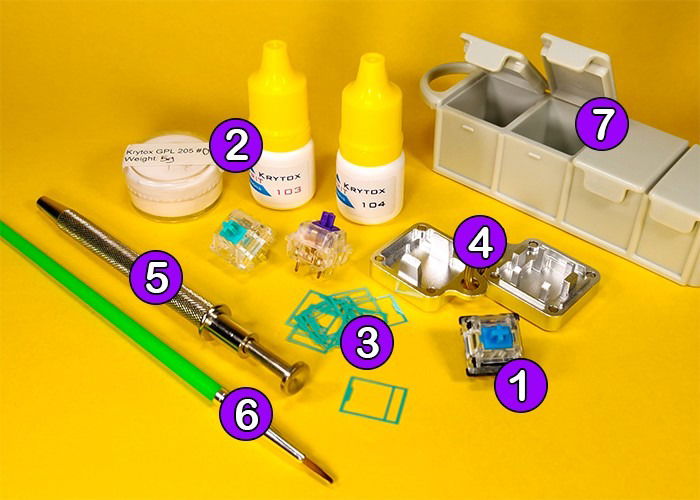 Tools Required to Lubricate Keyboard Switches