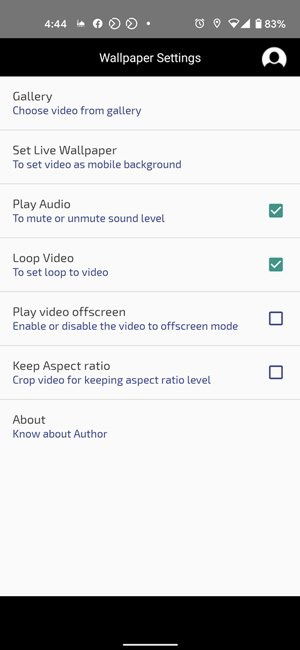 Приложение Video Live Wallpaper