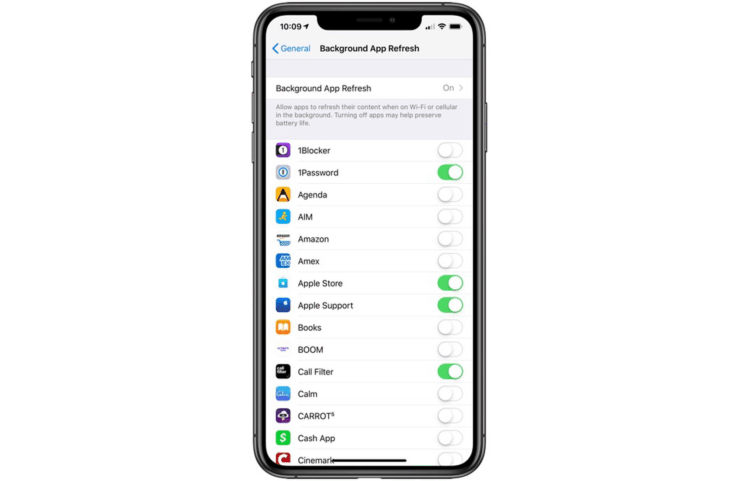 Исправить фоновые обновления на iPhone