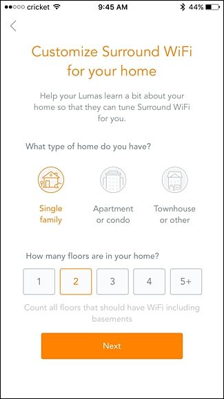 Ввод данных о жилье и этажности для оптимального размещения узлов