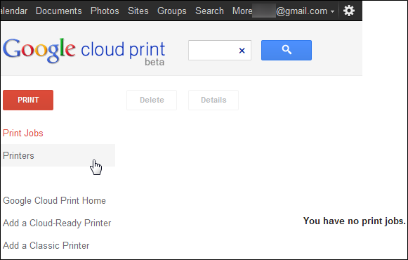 Список доступных принтеров на компьютере