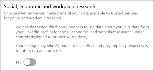 Участие в опросах и исследованиях LinkedIn