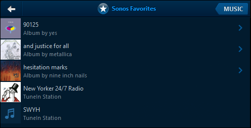 Добавление радиостанции в избранное Sonos