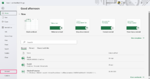 Откройте раздел Учетная запись