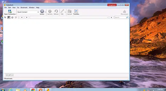 Интерфейс Cyberduck
