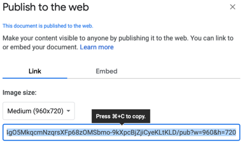 Скопируйте ссылку на опубликованный рисунок.