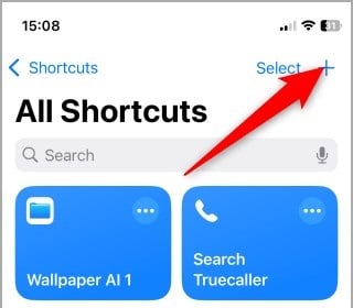 Добавление новой команды в Shortcuts