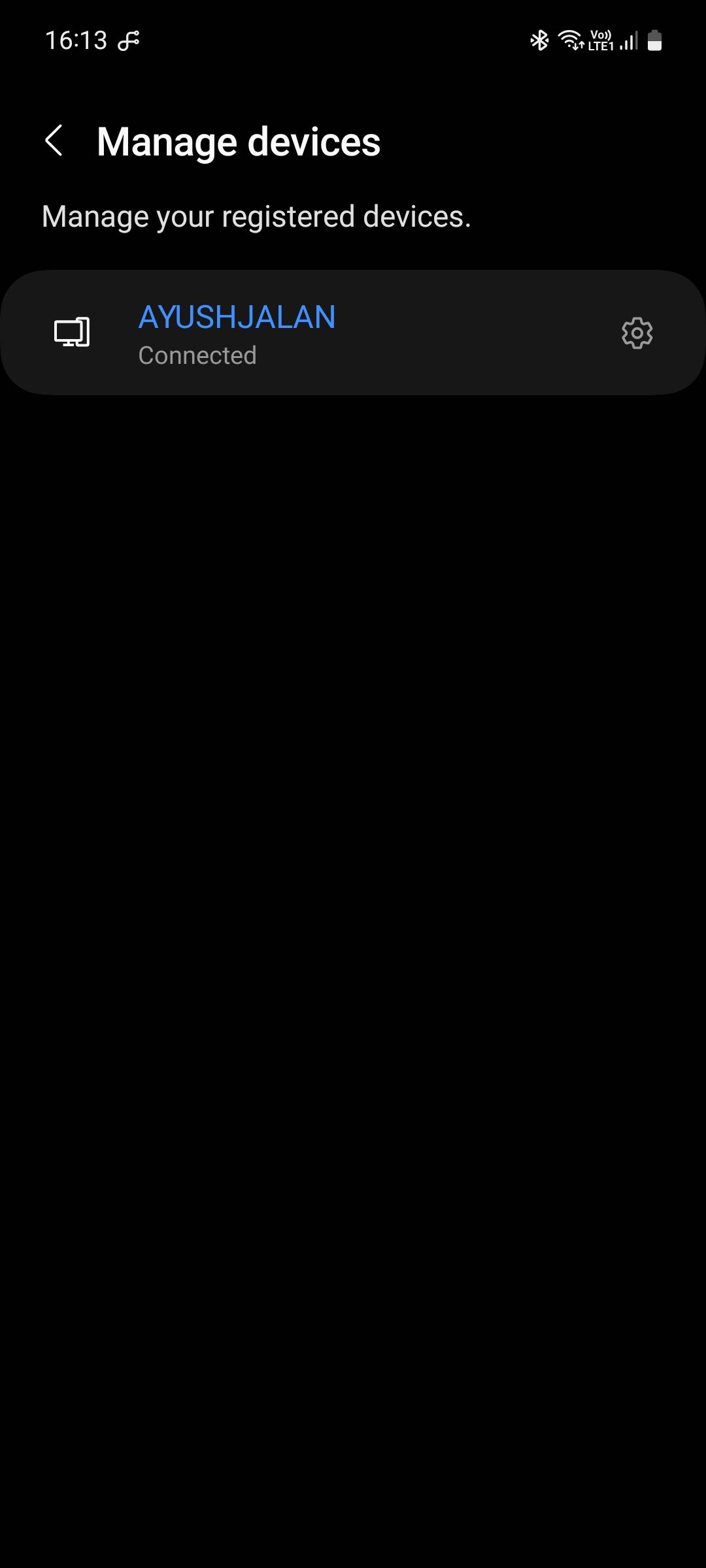 Управление зарегистрированными устройствами в Samsung Flow