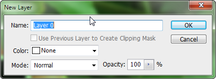 Превращение фонового слоя в обычный слой