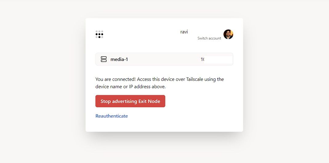 home assistant successfully connected to tailscale vpn