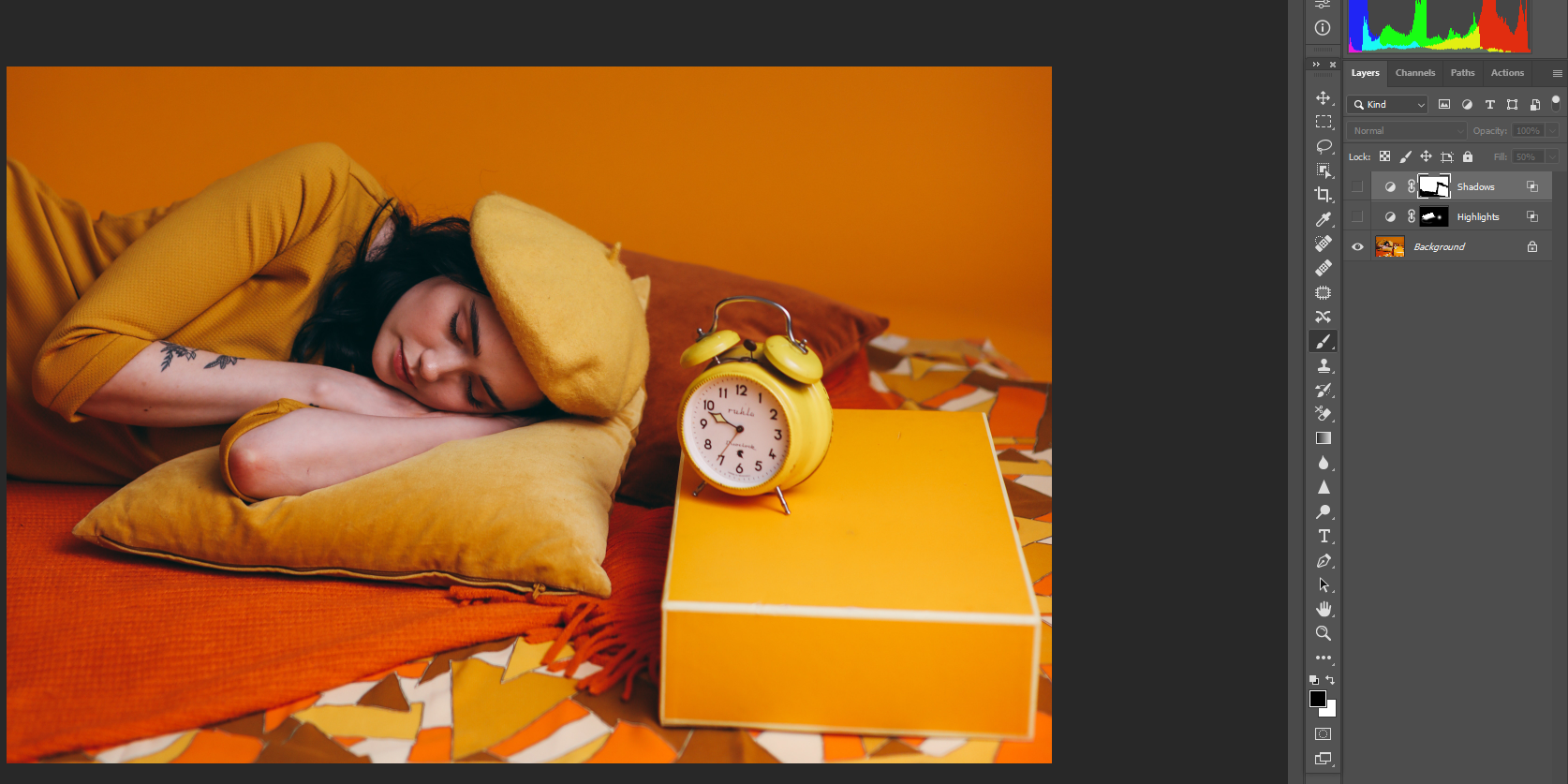 Портрет до коррекции