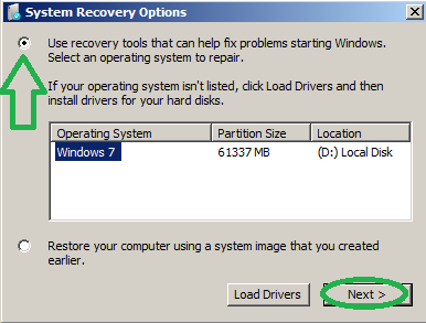WinPE: Repair your computer