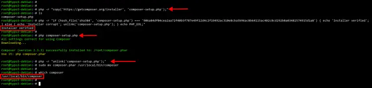 Проверка Composer