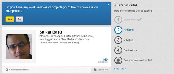 Пример визуального резюме с медиа-элементами на профиле