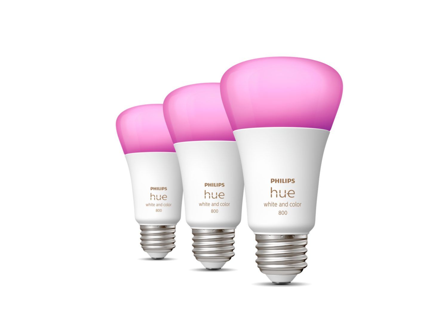 Philips Hue color smart bulbs. 