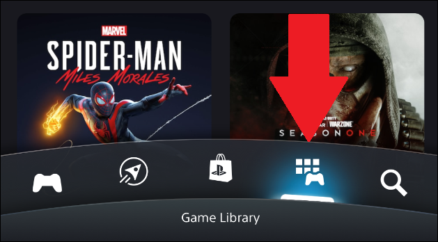 Библиотека приложений PlayStation в мобильном приложении