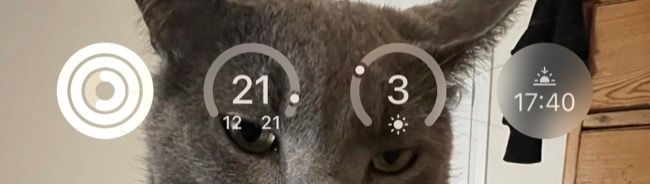 Круглые виджеты на экране блокировки iOS