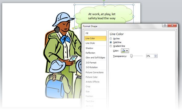 Настройка выноски и её хвоста с помощью инструментов рисования