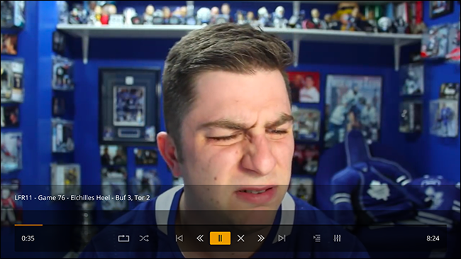 Воспроизведение ролика в Plex