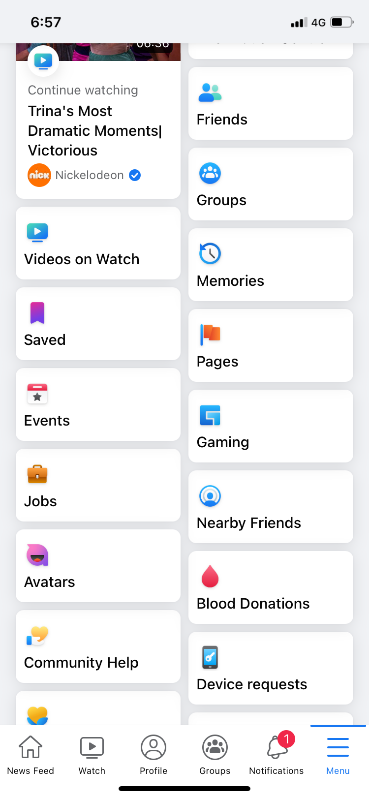 Экран создания бизнес‑страницы Facebook