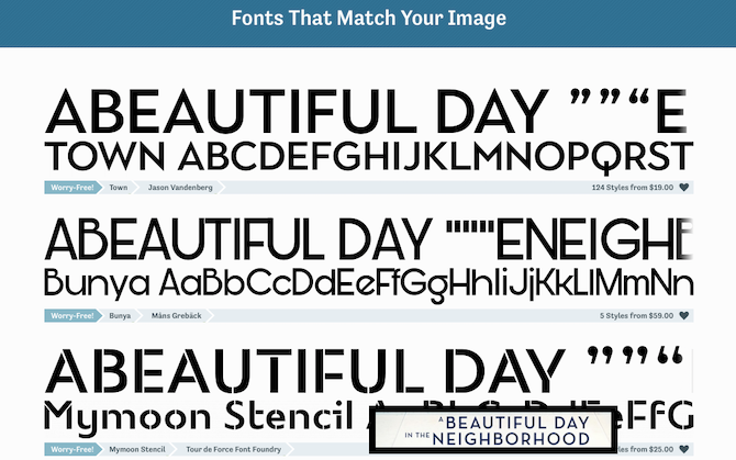 font matcherator