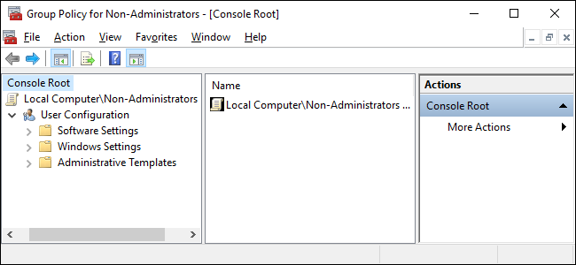 Применить локальную групповую политику к конкретным пользователям