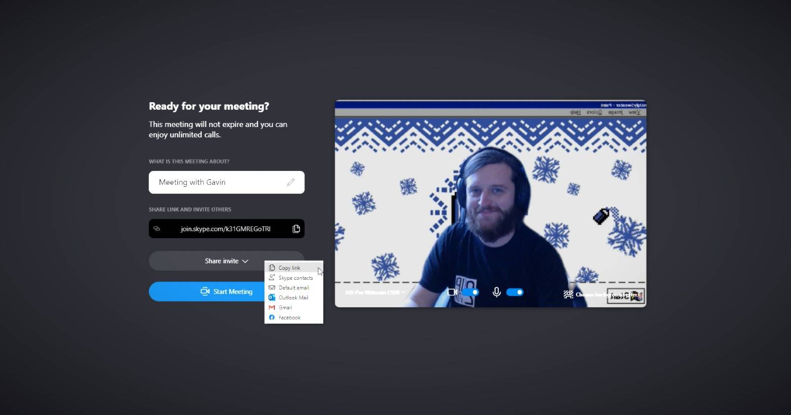 remove meet now skype feature