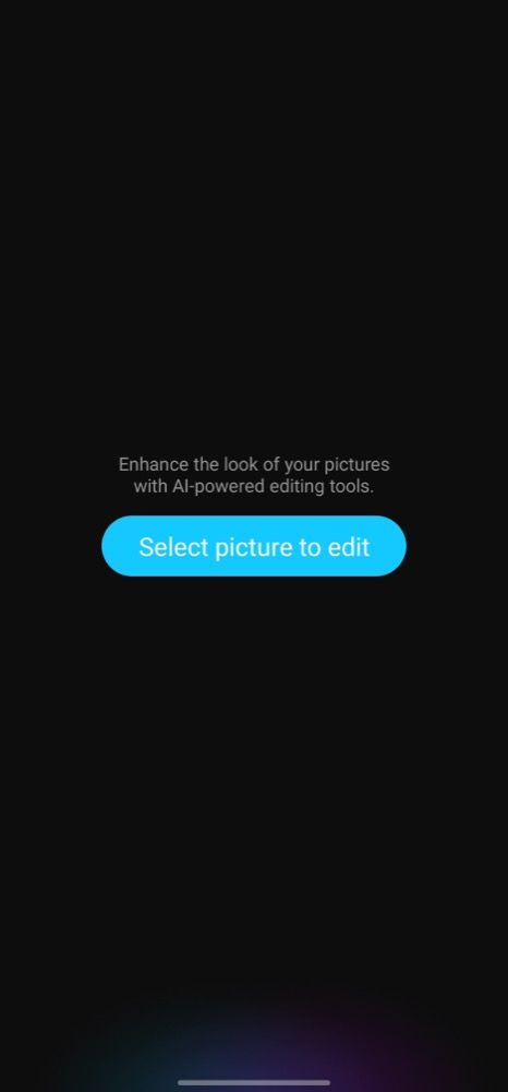 первый экран приложения Galaxy Enhance-X