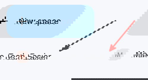 Список пространств — выберите пространство для редактирования правил