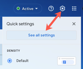 Значок шестерёнки для перехода в