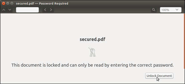 Удалить пароль из PDF в Linux