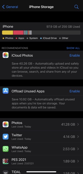 limpar armazenamento do iphone