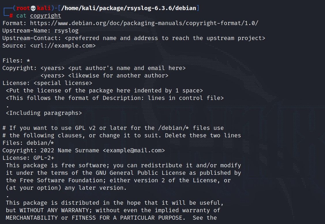 cat-copyright-content-for-debian-package