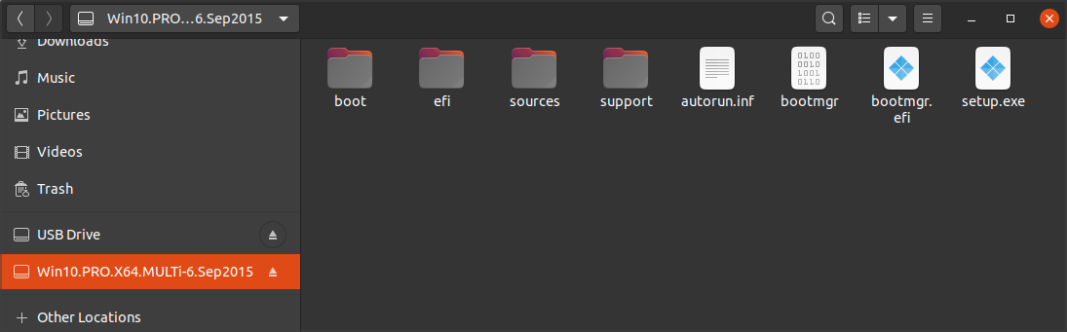 Копирование файлов ISO на флешку