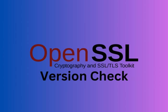 Как проверить версию OpenSSL