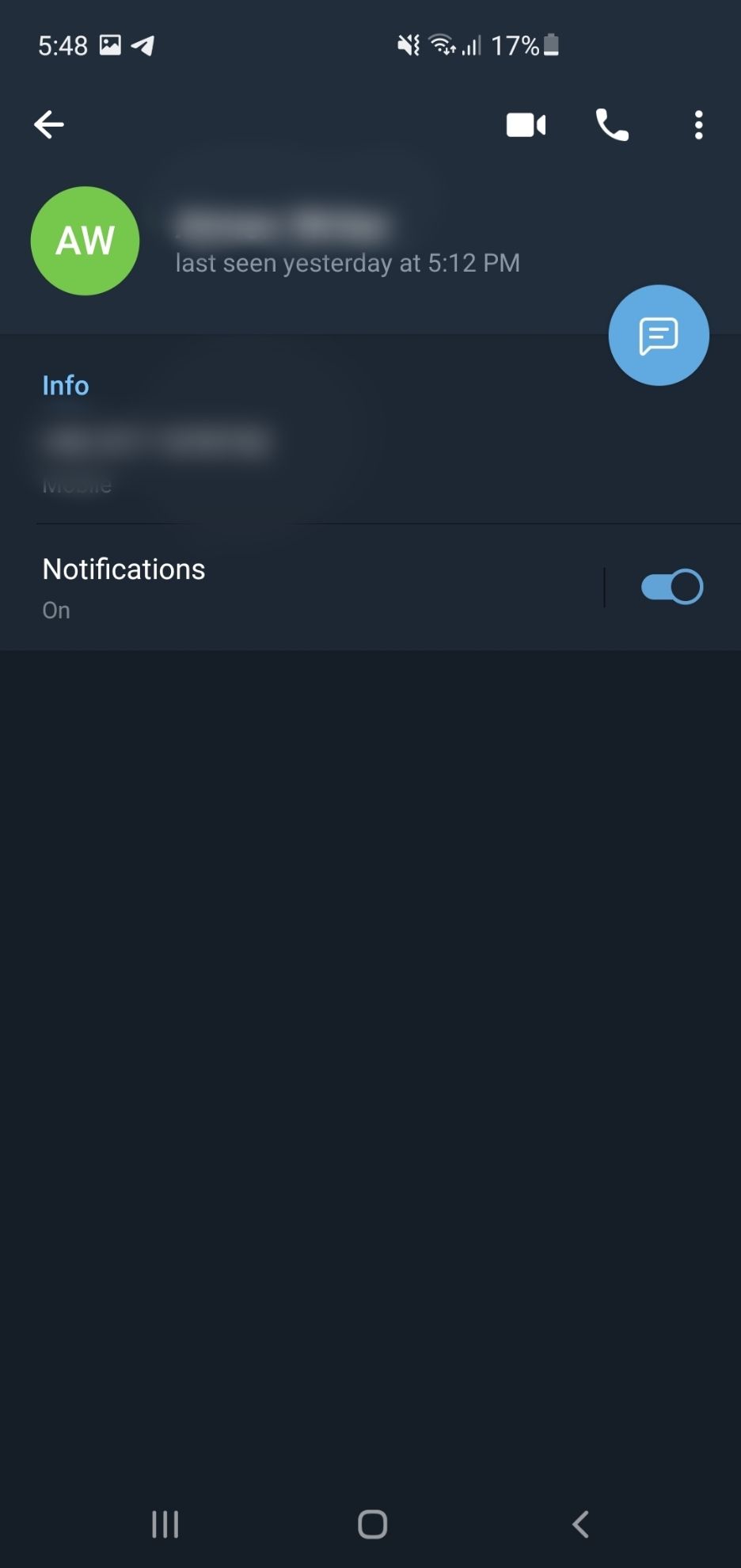 Telegram user information