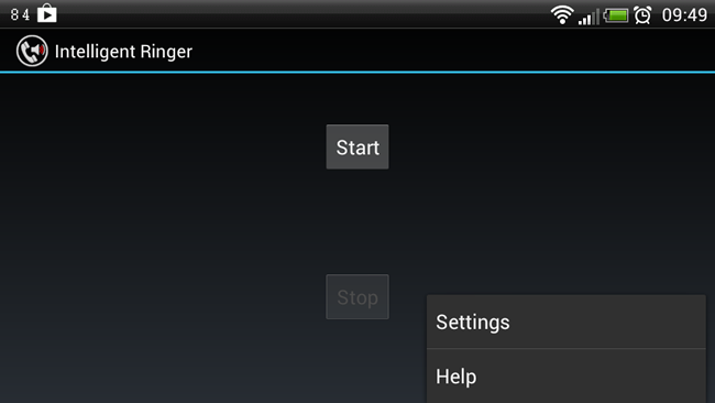 Экран с ползунком фактора кармана и другими настройками