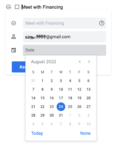 Установка срока исполнения задачи
