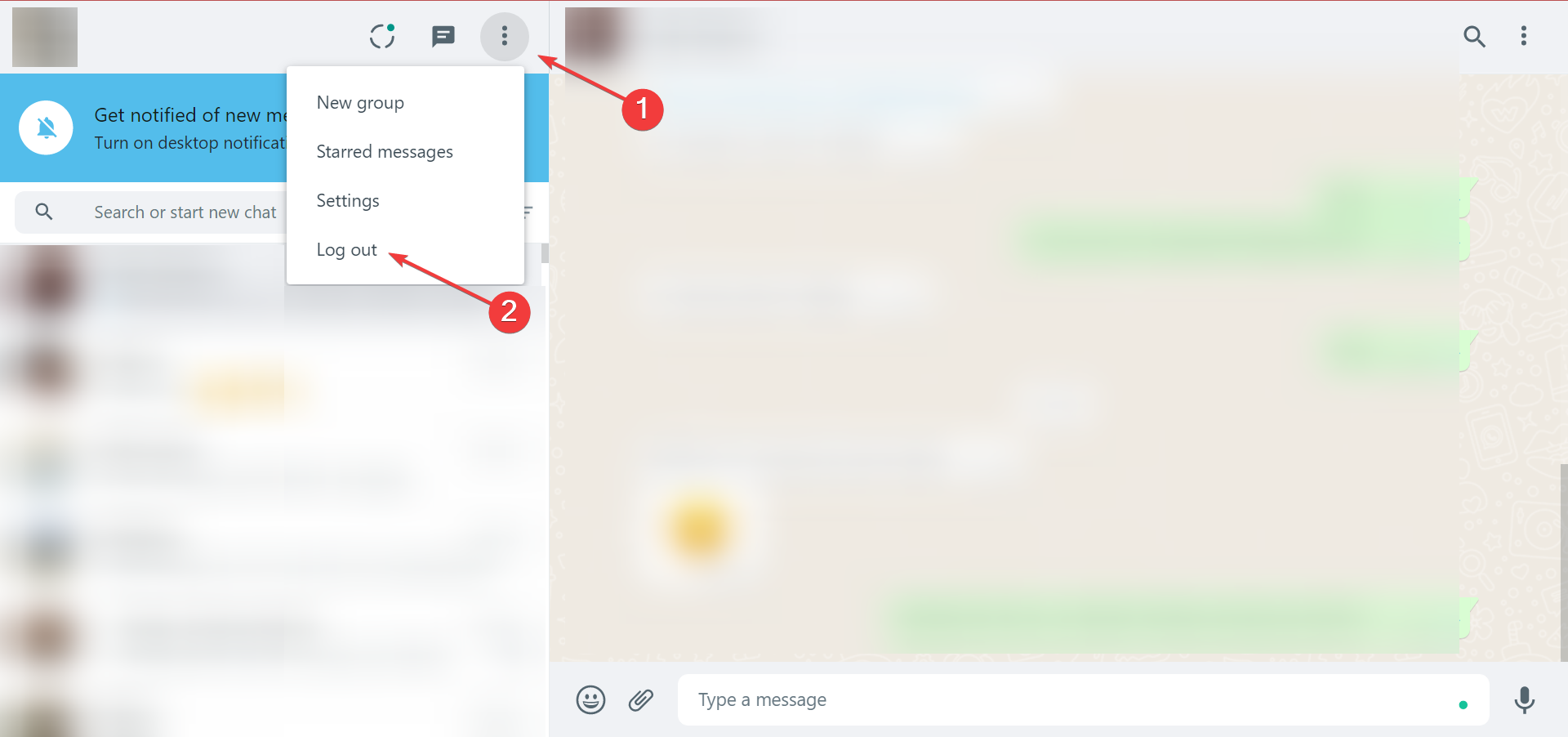 Ошибка Out of memory в WhatsApp Web — исправление