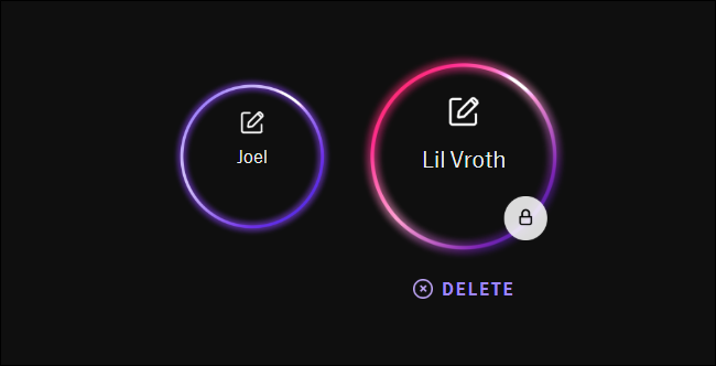 Экран редактирования профиля HBO Max