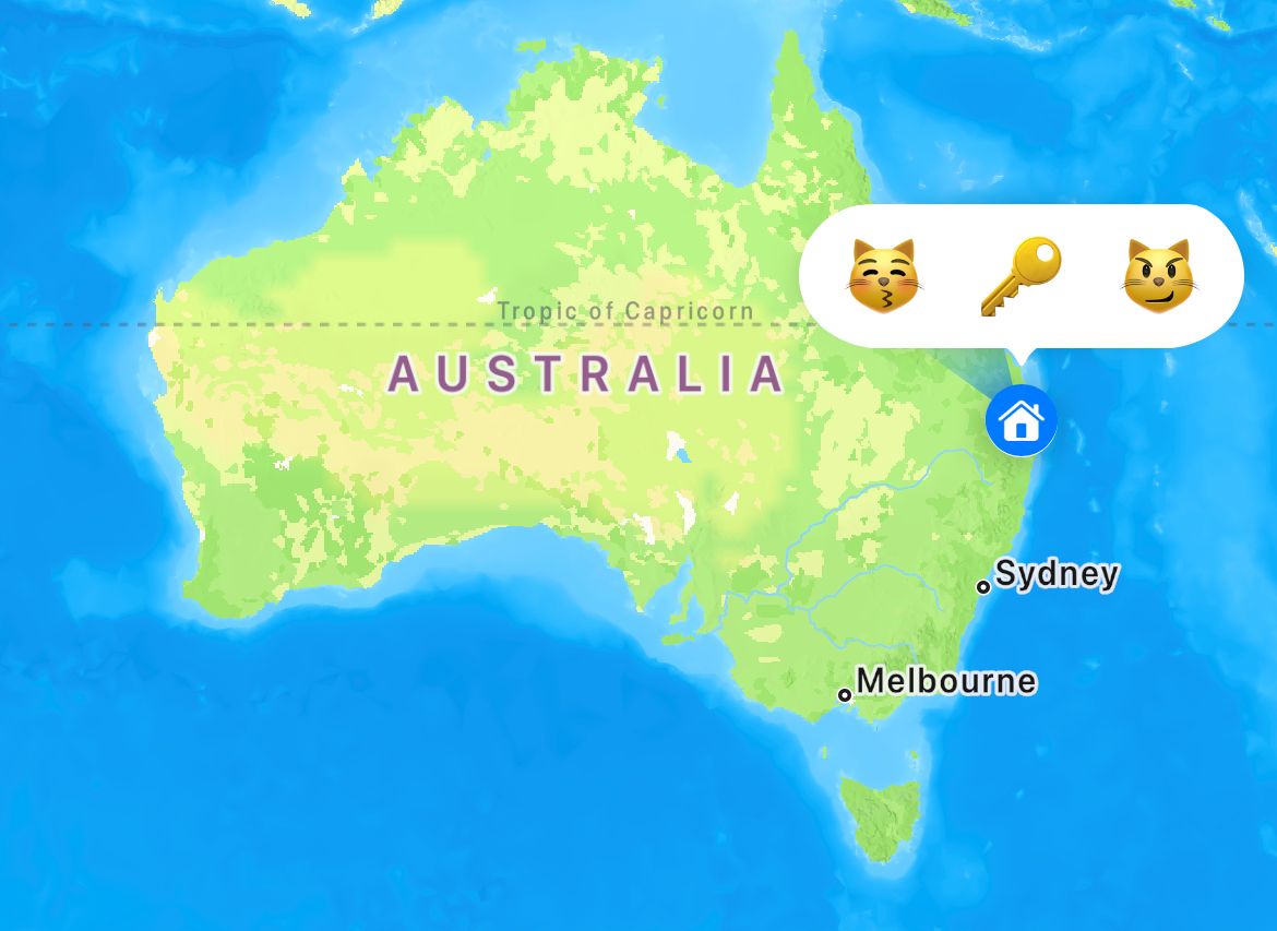 Поиск AirTag в приложении Локатор