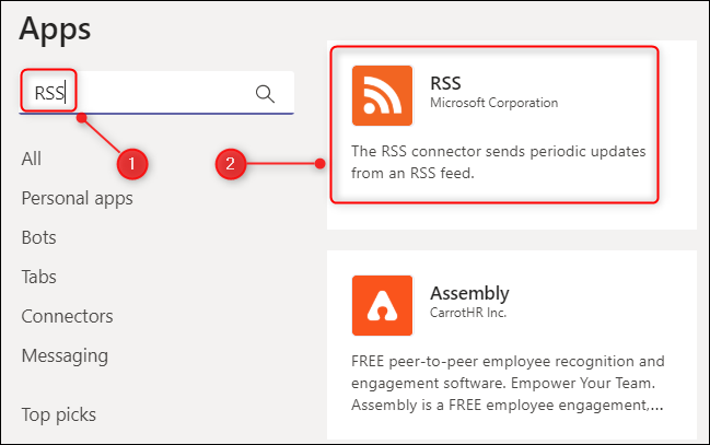 Коннектор RSS для Microsoft Teams.