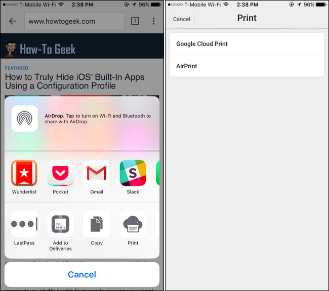 Google Cloud Print von iOS: Anleitung & Alternativen
